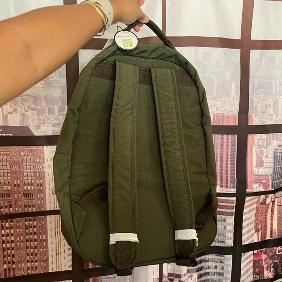 NWT Kipling 15” Laptop Backpack Jaded Green Tonal - Picture 7 of 10